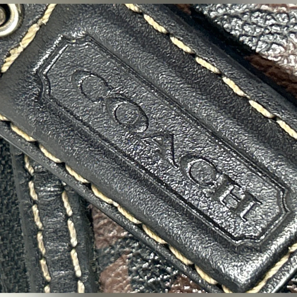 Coach‎ Signature Heritage Stripe North South Swingpack Crossbody w/ Dust Bag